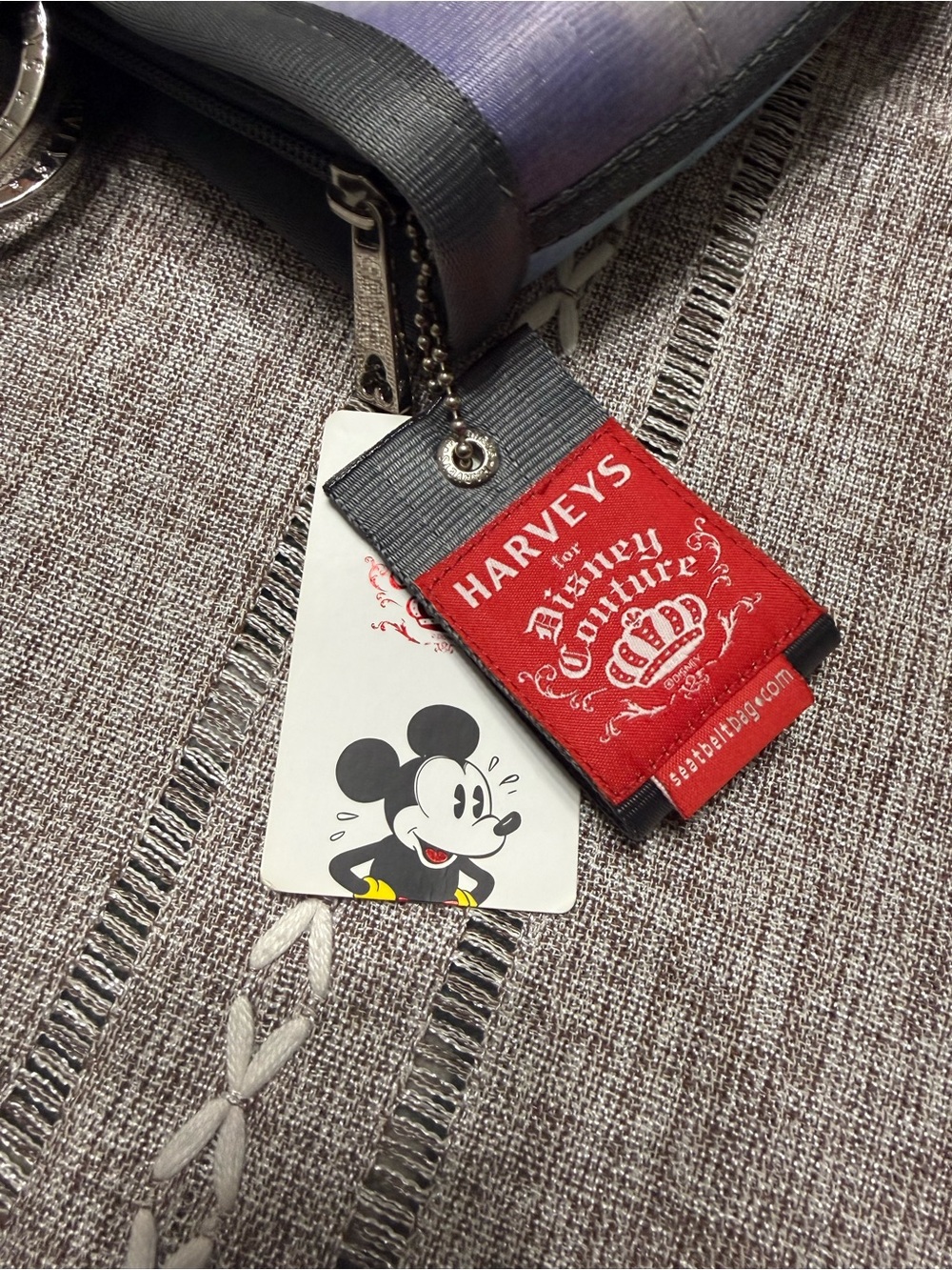 Rare Harvey’s Seatbelt Disney Couture Ariel & Ursula Good vs Evil Handbag NWT - Picture 3 of 6